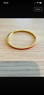 Armbandje oranje-goud, Ophalen of Verzenden, Zo goed als nieuw, Goud