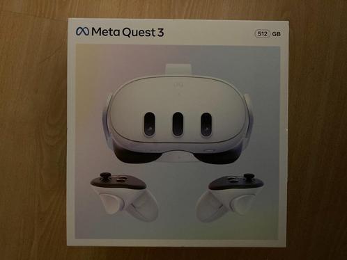 VR Meta Quest 3 512 Go, Consoles de jeu & Jeux vidéo, Virtual Reality, Comme neuf, Autres plateformes, Lunettes VR, Enlèvement