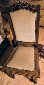 6 Eiken eetkamerstoelen, Ophalen