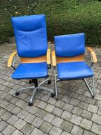 Fauteuil et chaise de bureau professionnelles, Ophalen, Gebruikt, Blauw, Bureaustoel