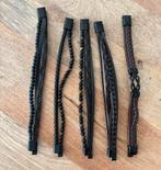 Lot van 5 armbanden, Handtassen en Accessoires, Armbanden, Ophalen of Verzenden, Nieuw, Leer, Met bedels of kralen