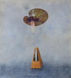 DOMINIQUE AMPE / FIGUUR / ORIGINEEL WERK / 110x100cm PANEEL, Ophalen