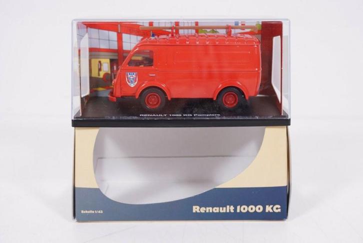 1:43 Eligor Renault Goèlette 1000 kg Pompier brandweer, Hobby en Vrije tijd, Modelauto's | 1:43, Zo goed als nieuw, Overige typen