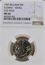 Belgium 50 Francs 1987 Essai Vlaams FDC MS66, Verzenden, Overig, Losse munt