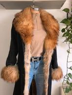 Exclusieve jas met bont ROSENBERG & LENHART, Zwart, Maat 42/44 (L), Nieuw, Ophalen of Verzenden