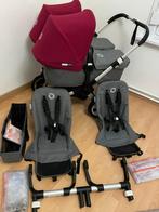 Bugaboo donkey 2 Duo mélange grey met 2 maxi cosi, Kinderen en Baby's, Kinderwagens en Combinaties, Ophalen, Zo goed als nieuw