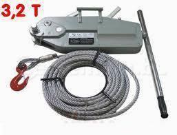LOCATION Tire-fort 3200kg avec câble 20M, Bricolage & Construction, Treuils et Palans, Comme neuf, Manuelle, Enlèvement
