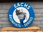 SACHS Bromfiets emaille reclamebord, Ophalen of Verzenden, Gebruikt, Reclamebord