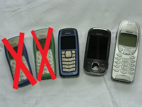 Nokia 3100, 7230 en 6210, Telecommunicatie, Mobiele telefoons | Nokia, Gebruikt, Zonder abonnement, Zonder simlock, Klassiek of Candybar