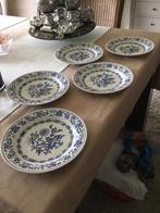 5 borden Boch decor zwiebel ajuin 20 cm diameter (1950), Ophalen of Verzenden