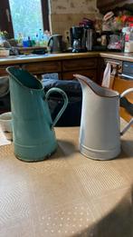 Deux vieux pots à lait anciens en état d'usage, Comme neuf, Enlèvement ou Envoi