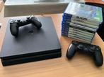 Playstation 4 + 2 controllers en verschillende games, Games en Spelcomputers, Games | Sony PlayStation 4, Ophalen, Online, Gebruikt