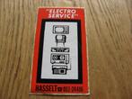 Vintage Sticker Hasselt Electro Service, Ophalen of Verzenden, Nieuw, Bedrijf of Vereniging