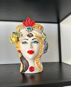 Vase testa di moro Caltagirone, Antiek en Kunst, Kunst | Designobjecten