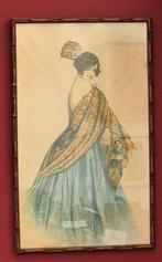 2 Lithographies - Art deco - Signé Gaspar Camps - 1900, Antiek en Kunst, Ophalen of Verzenden