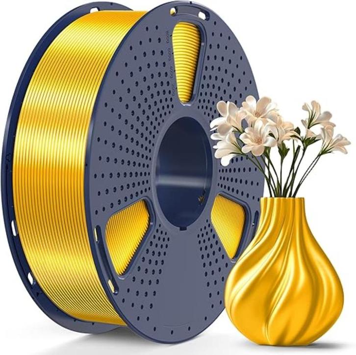 PLA + Silk Filament | 1.75mm | light gold | 1kg | Nieuw, Computers en Software, 3D-printerbenodigheden, Nieuw, Verzenden