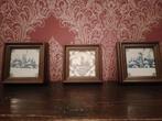 Drie antieke tegels Delft 18e eeuw, Antiek en Kunst, Ophalen of Verzenden