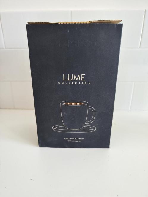 2 tasses LUME Espresso (Marque Nespresso), Huis en Inrichting, Keuken | Servies, Nieuw, Kop(pen) en/of Schotel(s), Overige stijlen