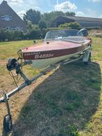 Houten boot Poncelet, Watersport en Boten, Ophalen, Zo goed als nieuw, Minder dan 70 pk, Hout