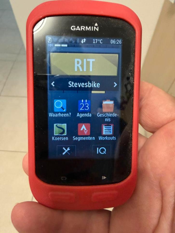 Garmin Edge 1000 met snelheid, crank, hart sensor, Fietsen en Brommers, Fietsaccessoires | Fietscomputers, Zo goed als nieuw, Ophalen