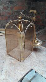Luminaire doré à carreaux vintage, Minder dan 50 cm, Gebruikt, Vintage, Ophalen