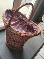 Grote rieten mand, Ophalen, Mand