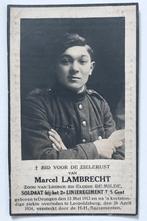 bidprentje soldaat Marcel Lambrecht Drongen 1913 - 1934, Ophalen of Verzenden, Bidprentje