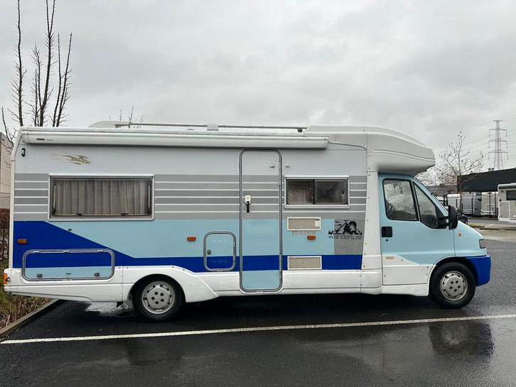 Camper half integraal (verlaagde prijs), Caravanes & Camping, Camping-cars, Particulier, jusqu'à 4, Intégral, Fiat, Fiat, Diesel