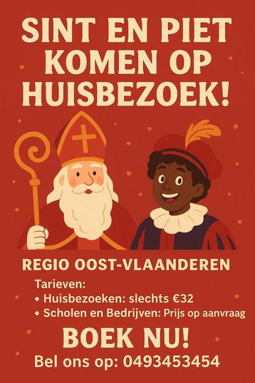 Sinterklaas en piet op huisbezoek beschikbaar voor biedingen