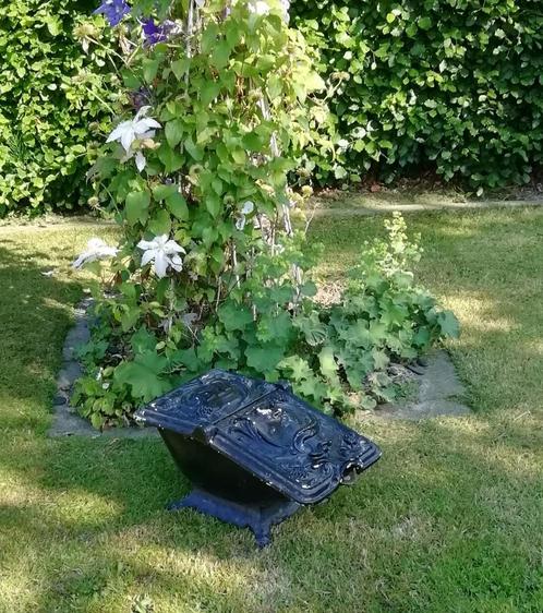Gietijzer koolbak LFB evt déco plant noot pallet hout opslag, Antiek en Kunst, Antiek | Woonaccessoires, Ophalen