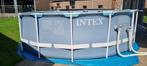 intex zwembad met warmtepomp, Tuin en Terras, Zwembaden, Rond, 300 cm of meer, Zo goed als nieuw, Opzetzwembad