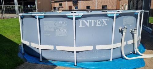 intex zwembad met warmtepomp, Tuin en Terras, Zwembaden, Zo goed als nieuw, Opzetzwembad, 120 cm of meer, 200 tot 400 cm, 300 cm of meer