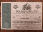 Vintage aandeel computerbedrijf (pré-Compaq & HP) 1977, Enlèvement ou Envoi, 1970 à nos jours, Action