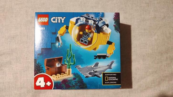 Lego City 60263 – Oceaan Mini-Duikboot, Kinderen en Baby's, Speelgoed | Duplo en Lego, Nieuw, Lego, Complete set, Ophalen of Verzenden