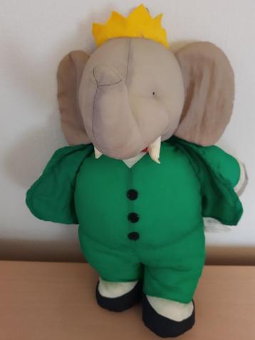 Babar : Vintage Knuffel in parachutestof (40cm) beschikbaar voor biedingen