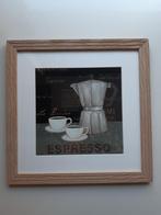 Reproductie espresso in kader van David Carter Brown, Antiek en Kunst, Kunst | Litho's en Zeefdrukken, Ophalen of Verzenden