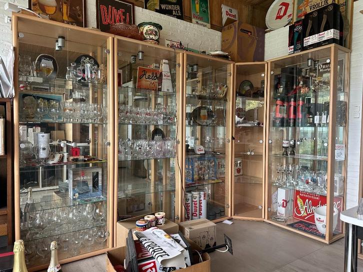 Vitrinekasten voor verzameling bv. Duvel, Huis en Inrichting, Kasten | Vitrinekasten, Gebruikt, 150 tot 200 cm, 50 tot 100 cm