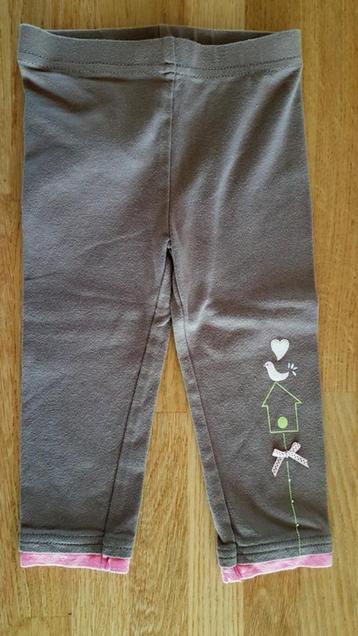 ORCHESTRA - Legging brun et rose, oiseau - T.18 mois/81 cm beschikbaar voor biedingen