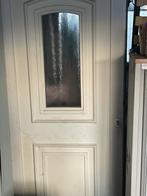 Pvc deur met kader in het wit, Doe-het-zelf en Bouw, Deuren en Vliegenramen, Ophalen, Kunststof, Gebruikt, 80 tot 100 cm