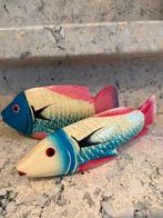 Vintage decoratieve vissen hout handgemaakt, Antiek en Kunst, Ophalen of Verzenden