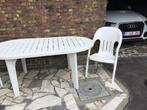 Terras tafel en 2 stoelen, Ophalen, Zo goed als nieuw