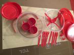 ENSEMBLE COUVERT PIC NIC…..NEUF, Neuf, Rouge, Récipient ou Bol