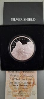 Silver Shield Proof "beLIEve Santa" Mini Mintage, Postzegels en Munten, Edelmetalen en Baren, Ophalen of Verzenden, Zilver