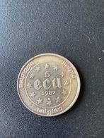 Muntstuk 5 ECU van 1987 uit België, Postzegels en Munten, Munten | België, Ophalen, Verzilverd, Losse munt