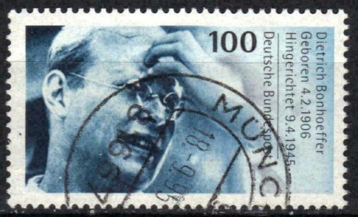 Duitsland Bundespost 1995 - Yvert 1620 - D. Bonhoeffer (ST), Postzegels en Munten, Postzegels | Europa | Duitsland, Verzenden