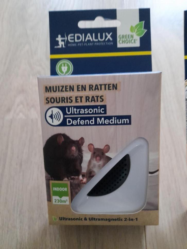 Edialux ultra sonic defend - ratten en muizen, Tuin en Terras, Bestrijdingsmiddelen, Nieuw, Ophalen of Verzenden
