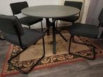 Ronde eettafel en 4 stoelen, Huis en Inrichting, Tafels | Eettafels, Ophalen of Verzenden