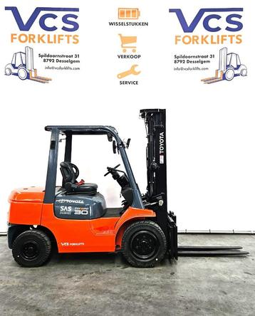 Toyota diesel heftruck 3 ton + triplex 5 m + garantie  beschikbaar voor biedingen