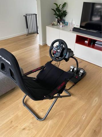 Logitech G29 DrivingForce racestuur, pedalen, shifter, stoel beschikbaar voor biedingen