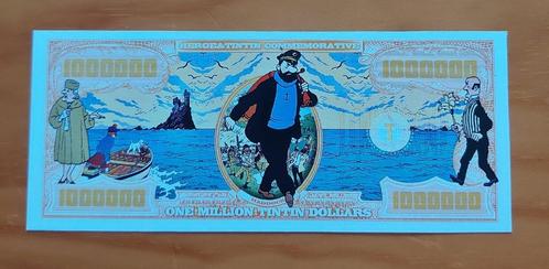 Belgium/USA - Kuifje/Tintin Haddock - 1 Million Dollars, Postzegels en Munten, Munten en Bankbiljetten | Verzamelingen, Bankbiljetten